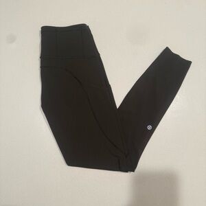 Lululemon Wunder Under High Rise Army Green Leggings Size 6